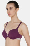 Triumph Padded Wired Medium Coverage Super Support Bra - Violet — thumbnail 3