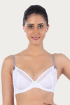 Triumph Single Layered Wired 3/4th Coverage Super Support Bra - White — thumbnail 4