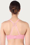 Triumph Padded Non Wired 3/4th Coverage T-Shirt Bra - Pink — thumbnail 4