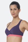 Triumph Padded Non Wired Full Coverage Pretty Back Bra - Purple — thumbnail 2