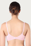 Triumph Double Layered Non Wired Medium Coverage T-Shirt Bra - Pink Blue — thumbnail 4