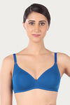 Triumph Double Layered Non Wired Medium Coverage T-Shirt Bra - Pink Blue — thumbnail 5