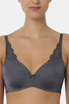Triumph Padded Non Wired Medium Coverage T-Shirt Bra - Dolphin Grey — thumbnail 4