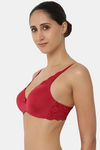 Triumph Padded Non Wired Full Coverage T-Shirt Bra - Red — thumbnail 2