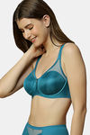 Triumph Double Layered Wired Full Coverage Minimiser Bra - Blue — thumbnail 3