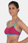 Triumph Double Layered Non Wired Medium Coverage T-Shirt Bra - Pink Combo — thumbnail 3