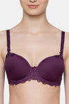 Triumph Padded Wired Full Coverage T-Shirt Bra - Plum Purple — thumbnail 4