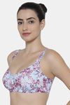 Triumph Single Layered Non Wired Full Coverage Minimiser Bra - Violet — thumbnail 3
