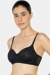 Triumph Padded Non Wired 3/4th Coverage T-Shirt Bra - Black — thumbnail 2