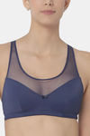Triumph Padded Non Wired Medium Coverage T-Shirt Bra - True Navy — thumbnail 4