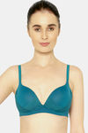 Triumph Padded Non Wired 3/4th Coverage T-Shirt Bra - Green — thumbnail 1