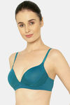 Triumph Padded Non Wired 3/4th Coverage T-Shirt Bra - Green — thumbnail 2