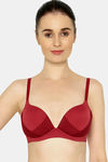 Triumph Padded Non Wired 3/4th Coverage T-Shirt Bra - Red — thumbnail 1