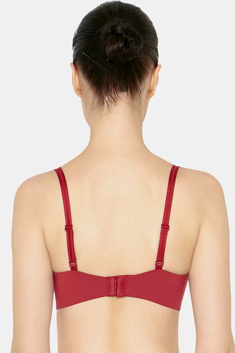 Triumph Padded Non Wired 3/4th Coverage T-Shirt Bra - Red — image 3