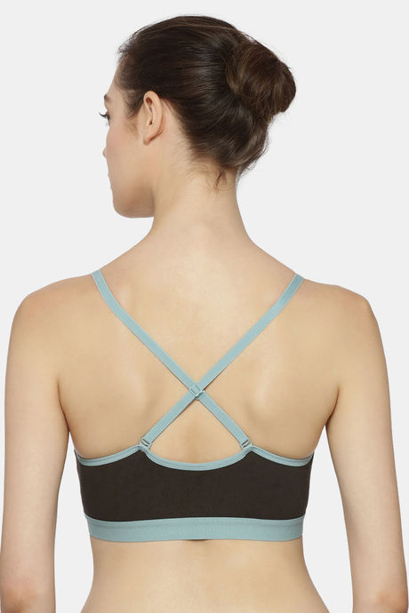 Triumph Padded Non Wired Medium Coverage T-Shirt Bra - Grey Combination — image 3