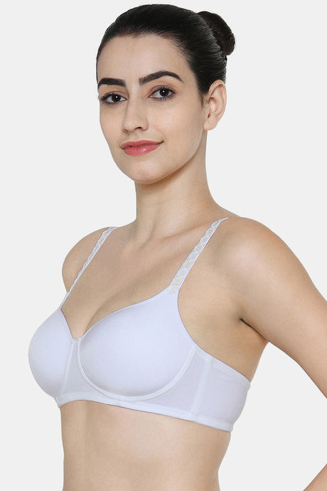 Triumph Padded Non Wired Medium Coverage T-Shirt Bra - White — image 2