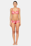 Triumph Padded Wired Medium Coverage T-Shirt Bra - Red Dark Combination — thumbnail 5