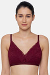 Triumph Padded Non Wired Medium Coverage Lace Bra - Woodrose — thumbnail 1