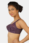 Triumph Double Layered Non Wired Medium Coverage T-Shirt Bra - Plum — thumbnail 3