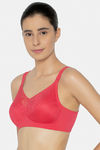 Triumph Single Layered Non Wired Full Coverage Minimiser Bra - Cherry — thumbnail 3