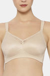 Triumph Single Layered Non Wired Full Coverage Minimiser Bra - New Beige — thumbnail 4