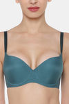Triumph Padded Wired Medium Coverage T-Shirt Bra - Mysterious Green — thumbnail 4