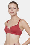 Triumph Padded Non Wired Medium Coverage T-Shirt Bra - Cinnabar — thumbnail 3