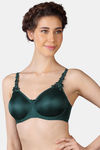 Triumph Double Layered Wired Medium Coverage T-Shirt Bra - Royal Green — thumbnail 1
