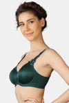 Triumph Double Layered Wired Medium Coverage T-Shirt Bra - Royal Green — thumbnail 3