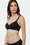 Triumph Padded Non Wired Medium Coverage T-Shirt Bra - Black — thumbnail 3