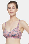 Triumph Double Layered Non Wired Full Coverage Minimiser Bra - Red Dark Combination — thumbnail 3