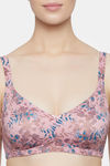 Triumph Double Layered Non Wired Full Coverage Minimiser Bra - Red Dark Combination — thumbnail 4