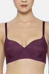 Triumph Padded Non Wired Medium Coverage T-Shirt Bra - Plum Purple — thumbnail 4