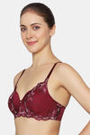 Triumph Padded Non Wired Medium Coverage T-Shirt Bra - Bordeaux — thumbnail 3