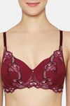 Triumph Padded Non Wired Medium Coverage T-Shirt Bra - Bordeaux — thumbnail 4