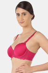Triumph Padded Wired Medium Coverage T-Shirt Bra - Electric Raspberry — thumbnail 3