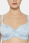 Triumph Double Layered Wired Medium Coverage T-Shirt Bra - Blue Light Combination — thumbnail 4