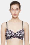 Triumph Padded Non Wired Full Coverage T-Shirt Bra - Violet Dark Combination — thumbnail 1