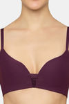 Triumph Padded Non Wired Medium Coverage T-Shirt Bra - Aubergine — thumbnail 4