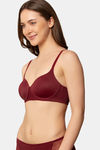 Triumph Padded Non Wired Medium Coverage T-Shirt Bra - Woodrose — thumbnail 3