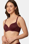 Triumph Padded Wired Medium Coverage T-Shirt Bra - Claret — thumbnail 3