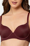 Triumph Padded Wired Medium Coverage T-Shirt Bra - Claret — thumbnail 4