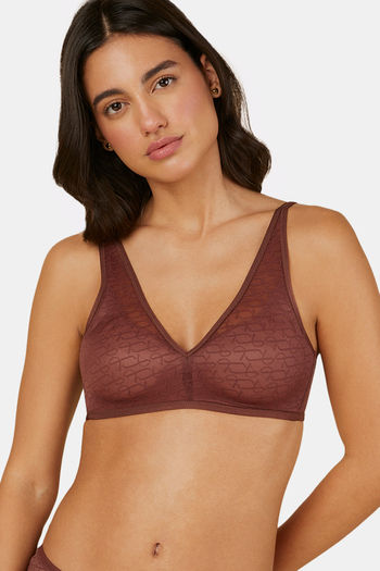 Triumph Padded Non Wired Full Coverage Super Support Bra - Decadent Chocolate