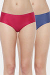 Triumph (Pack Of 2) Hipster Mid Rise Seamless Panty  - Pink Blue — thumbnail 1