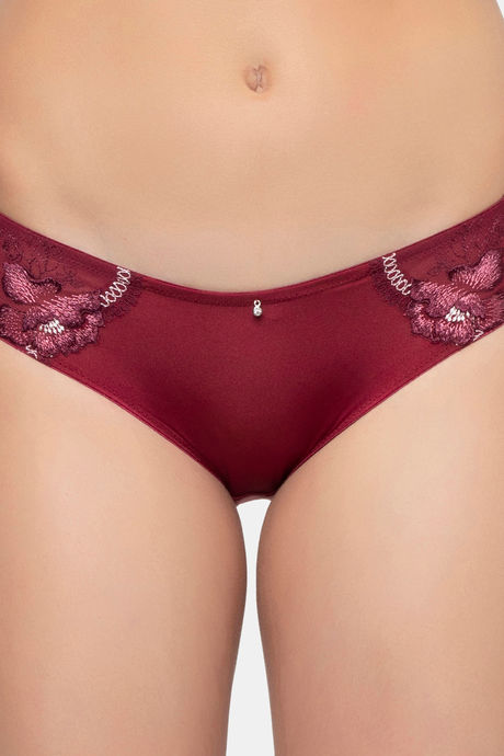 Triumph Mid Rise Chafefree Hipster Panty - Bordeaux — image 4