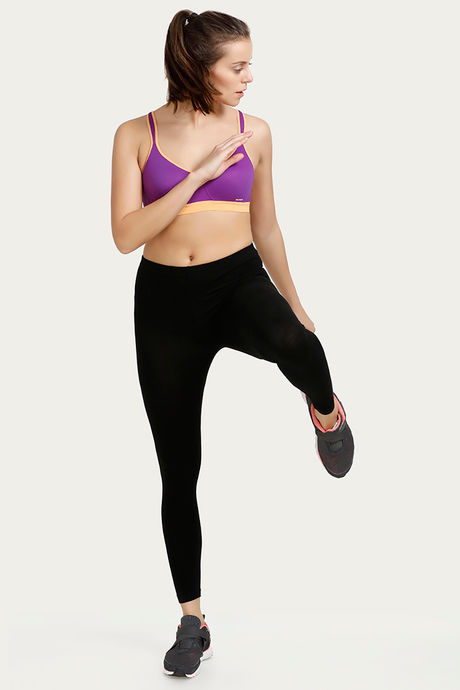 Triumph Medium Impact Sports Bra- Purple — image 4