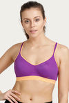 Triumph Medium Impact Sports Bra- Purple — thumbnail 6