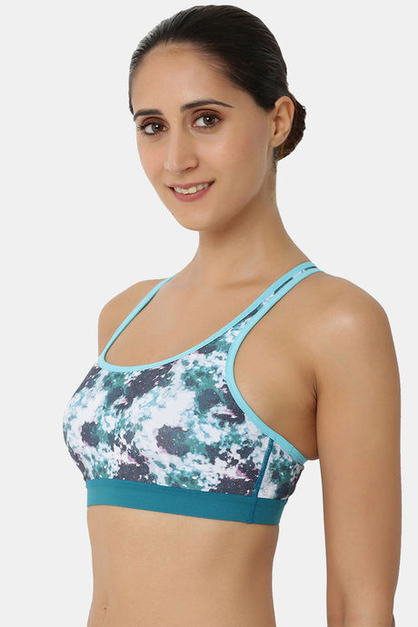 

Triumph Lightly Padded Wirefree T Shirt Bra Blue N Print, Prints