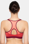 Triumph Triaction 125 Padded Wireless Front Open Extreme Bounce Control Sports Bra - Orange & Light Combo — thumbnail 2