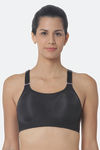 Triumph Padded High Impact Easy Movement Anti Microbial Sports Bra - Black — thumbnail 1